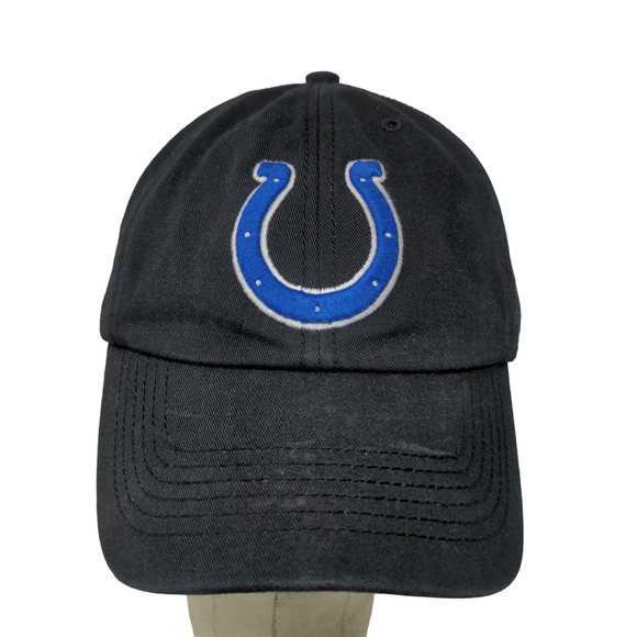 '47 Brand Fitted Hat Black Size L Indianapolis Colts Cap Embroidered Logo - Picture 1 of 14